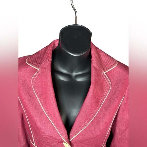 Cynthia Steffie vintage military style pink blazer sz small preloved - Picture 2 of 7